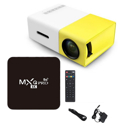 DMC Smart Home Cinema Combo: mini projector and MXQ Pro Android TV box