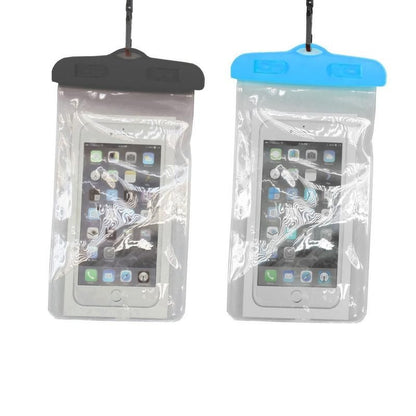 One of the included Beach Day Sorted items: waterproof smartphone pouch